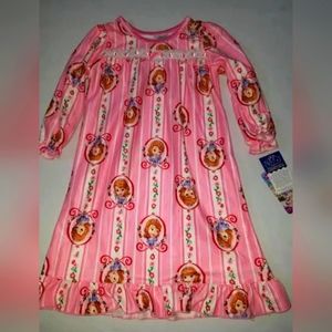 SOFIA THE FIRST Nightgown Pajamas pjs TODDLER Size 2T Princess